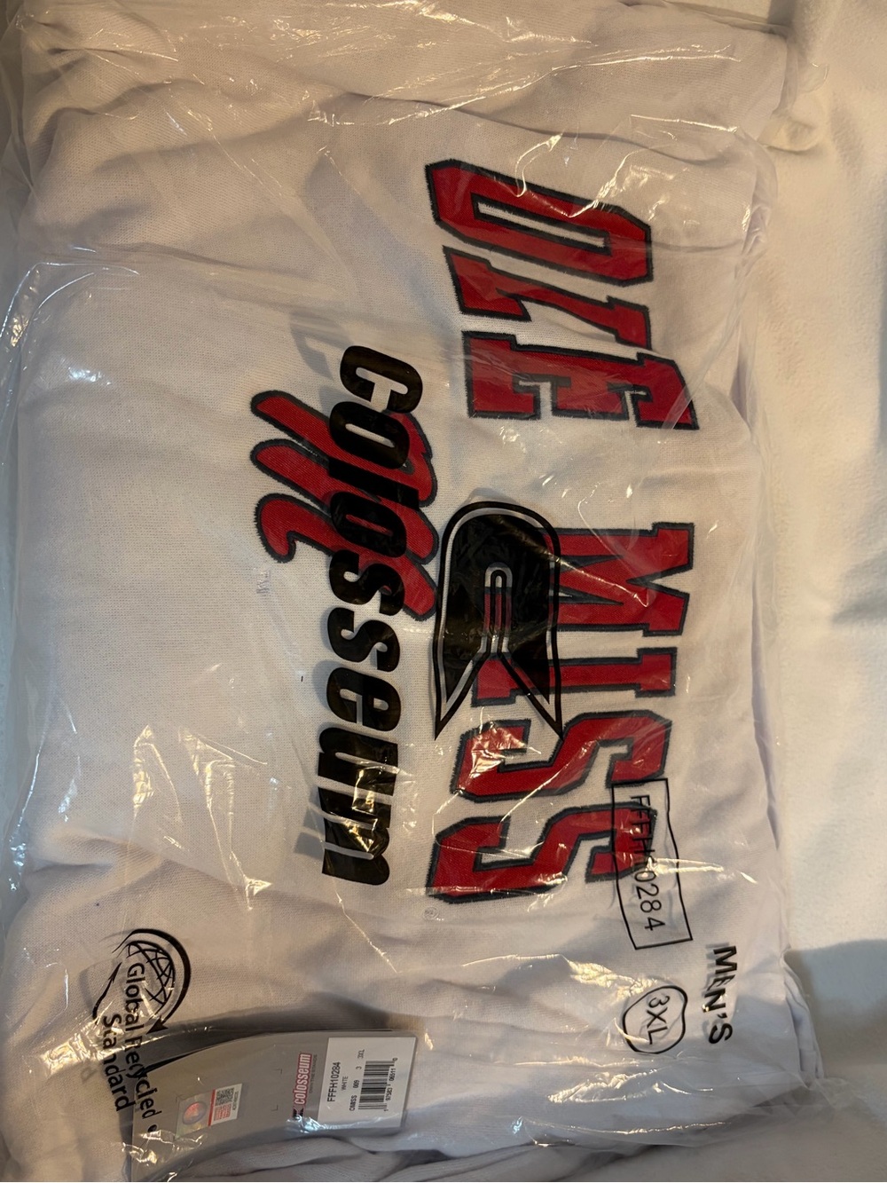 Ole Miss Colosseum White Hoodie